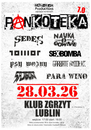 Koncert TOWOT na Pankoteka 7.0 Lublin Zgrzyt 28.03.2026