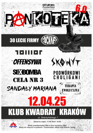 Koncert TOWOT na Pankoteka 6.0 Kraków Kwadrat 12.04.2025